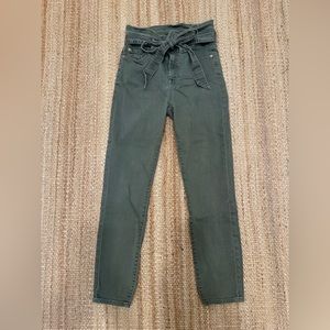 Green 7 For All Mankind Jean with belt